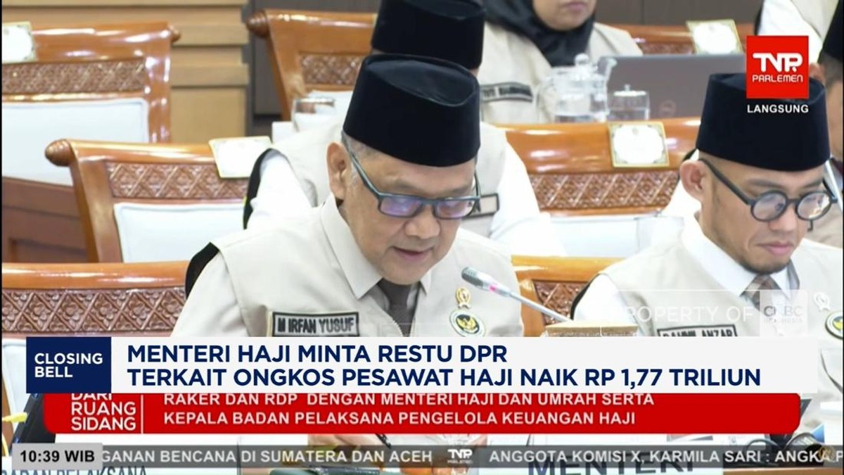Video: Ongkos Pesawat Haji Naik Rp1,77 Triliun, Menteri Haji Lapor DPR