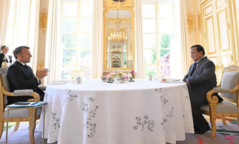 Usai merampungkan kunjungan kenegaraannya ke Rusia, Presiden melanjutkan agenda lawatan ke Prancis dan bertemu dengan Presiden Republik Prancis, Yang Mulia Emmanuel Macron. (Instagram/Presiden RepublikIndonesia)
