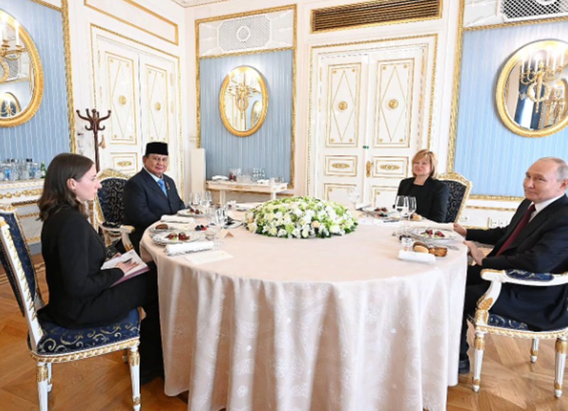 Presiden Prabowo Subianto langsung diterima oleh Presiden Rusia Vladimir Putin di Istana Kremlin, Senin 13 April 2026, siang hari waktu Moskow. (Instagram/Sekretariat.kabinet)