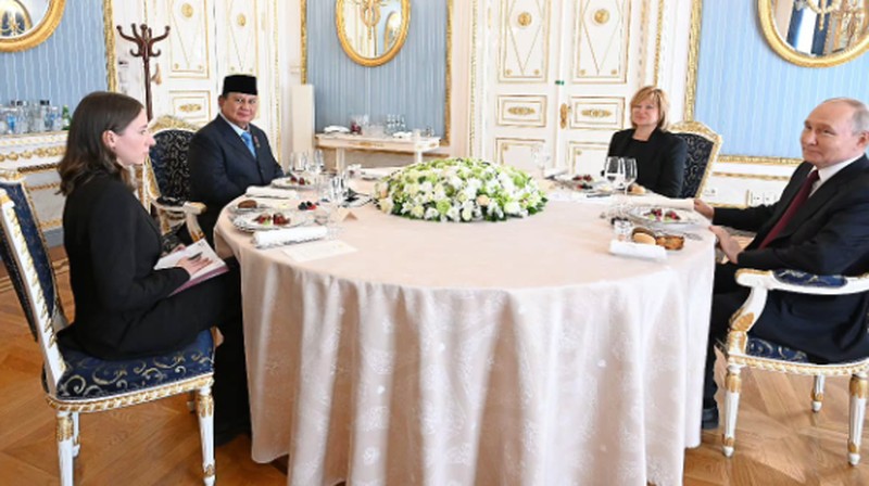 Presiden Prabowo Subianto langsung diterima oleh Presiden Rusia Vladimir Putin di Istana Kremlin, Senin 13 April 2026, siang hari waktu Moskow. (Instagram/Sekretariat.kabinet)