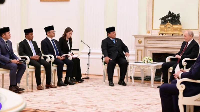 Presiden Prabowo Subianto langsung diterima oleh Presiden Rusia Vladimir Putin di Istana Kremlin, Senin 13 April 2026, siang hari waktu Moskow. (Instagram/Sekretariat.kabinet)