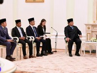 Potret Prabowo Temui Putin Didampingi Teddy, Sugiono dan Bahlil