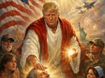 Sebuah unggahan di akun Truth Social milik Presiden AS Donald Trump menampilkan gambar dirinya yang dihasilkan oleh AI, yang tampaknya sebagai Yesus.