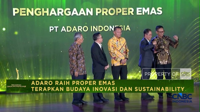 Adaro Raih Proper Emas Terapkan Budaya Inovasi Dan Sustainability