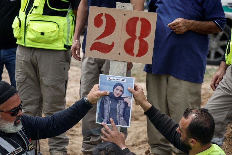 An Israeli helicopter releases flares, near the Israel-Lebanon border, as seen from the Israeli side of the border in northern Israel, April 14, 2026. REUTERS/Florion Goga REFILE - QUALITY REPEAT     TPX IMAGES OF THE DAY