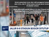 Video: Ini Alasan Jalur 6-8 Stasiun Bogor Ditutup Sementara