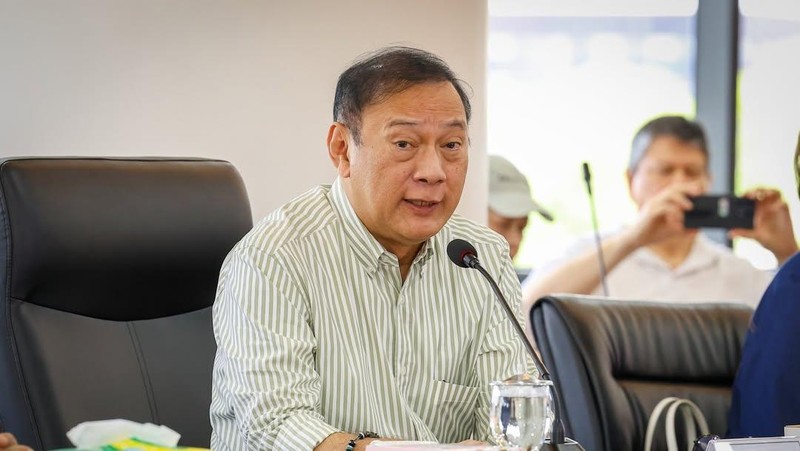 Kepala Otorita Ibu Kota Nusantara Basuki Hadimuljono menerima kunjungan Agus Martowardojo di Nusantara, Kalimantan Timur. (Instagram/basukihadimuljono)