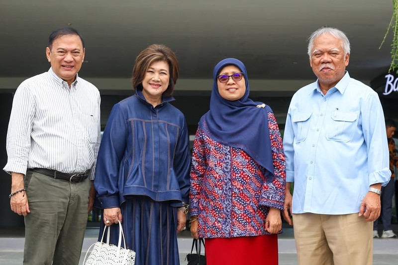 Kepala Otorita Ibu Kota Nusantara Basuki Hadimuljono menerima kunjungan Agus Martowardojo di Nusantara, Kalimantan Timur. (Instagram/basukihadimuljono)