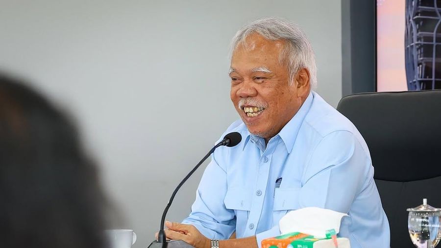 Kepala Otorita Ibu Kota Nusantara Basuki Hadimuljono menerima kunjungan Agus Martowardojo di Nusantara, Kalimantan Timur. (Instagram/basukihadimuljono)