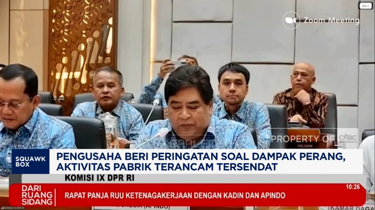 Video: Pengusaha Curhat Efek Perang ke DPR, Aktivitas Pabrik Terancam