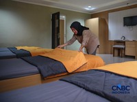 Mengintip Kamar Jemaah Haji dan Ruang Makan di Asrama Haji Pondok Gede