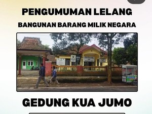 Bangunan KUA Jumo Temanggung Dilelang, Berminat?