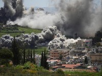 Israel Hantam Lebanon Lagi, Asap Tebal Penuhi Langit-Bangunan Hancur