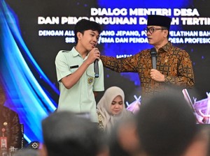 Dialog dengan Siswa di NTB, Mendes Sosialisasikan Program Magang di Jepang