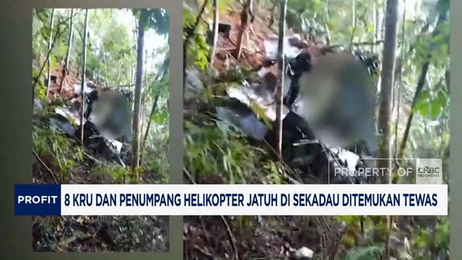 Video: 8 Kru dan Penumpang Helikopter Jatuh di Sekadau Ditemukan Tewas