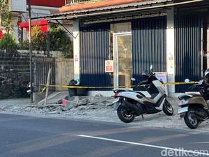 Trotoar di Badung Tiba-tiba Meledak, Polisi Temukan Jejak BBM di Gorong-gorong