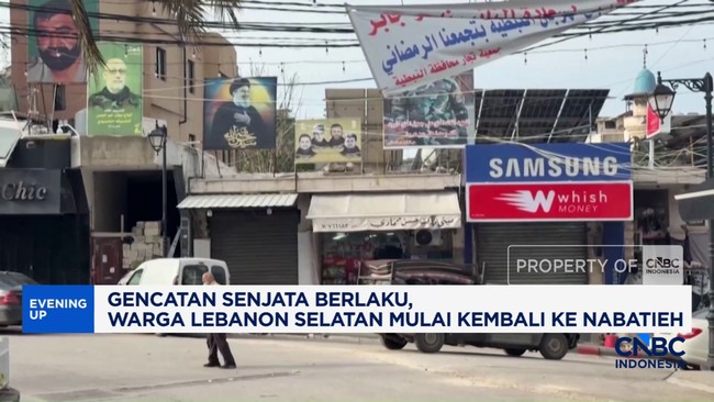 Video:Warga Lebanon Selatan Mulai Kembali ke Nabatieh