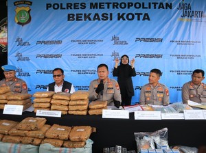 Polres Bekasi Kota Ungkap 80 Kasus Narkoba, 98 Tersangka Dijerat