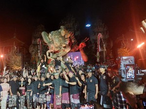 7 Ogoh-ogoh Terbaik se-Kabupaten Gianyar Unjuk Gigi di HUT ke-255