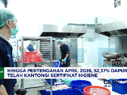 Video: 52,37% Dapur MBG Telah Kantongi Sertifikat Higiene