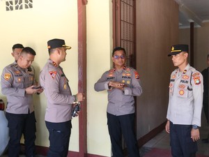 Disidak Wakapolda, Polres Bangka Barat Tunjukkan Kesiapsiagaan Personel