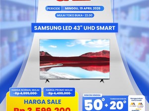LED 43 UHD Smart TV Diskon Gede di Transmart Full Day Sale