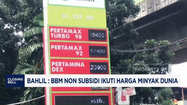 Video: Bahlil Sebut Harga BBM Non Subsidi Ikuti Harga Minyak Dunia