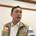 Direktur Utama Perum Bulog Ahmad Rizal Ramdhani saat ditemui di Kantor Kemenko Bidang Pangan, Jakarta, Senin (20/4/2026). (CNBC Indonesia/Martyasari Rizky)