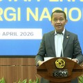 Konferensi Pers Penemuan Gas Raksasa di Kutai Perkuat Cadangan Energi Nasional, Senin (20/4/2026). (Tangkapan layar ESDM)