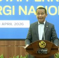 Konferensi Pers Penemuan Gas Raksasa di Kutai Perkuat Cadangan Energi Nasional, Senin (20/4/2026). (Tangkapan layar ESDM)