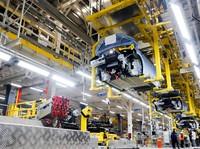 Pabrik mobil listrik BYD. (REUTERS/Rafael Martins/File Photo)