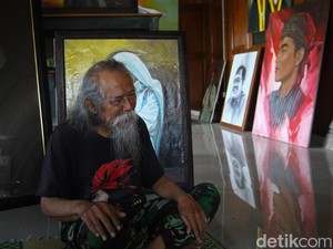 Penampakan Lukisan Gibran Karya Mbah Kibar yang Sold Out buat Bayar Utang