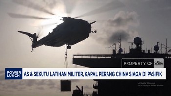 AS & Sekutu Latihan Militer, Kapal Perang China Siaga di Pasifik