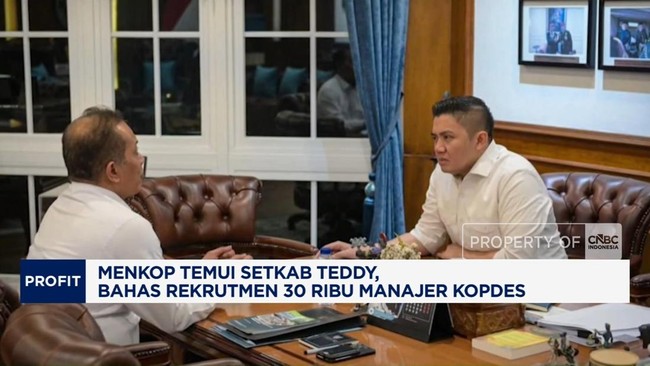 Video: Menkop Temui Setkab Teddy, Bahas Rekrutmen 30 Ribu Manajer KDMP