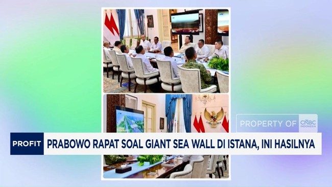 Video: Prabowo Rapat Soal Giant Sea Wall di Istana, Ini Hasilnya