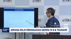 Jepang Rilis Peringatan Gempa M 8 & Tsunami