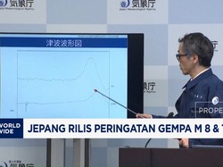 Jepang Rilis Peringatan Gempa M 8 & Tsunami