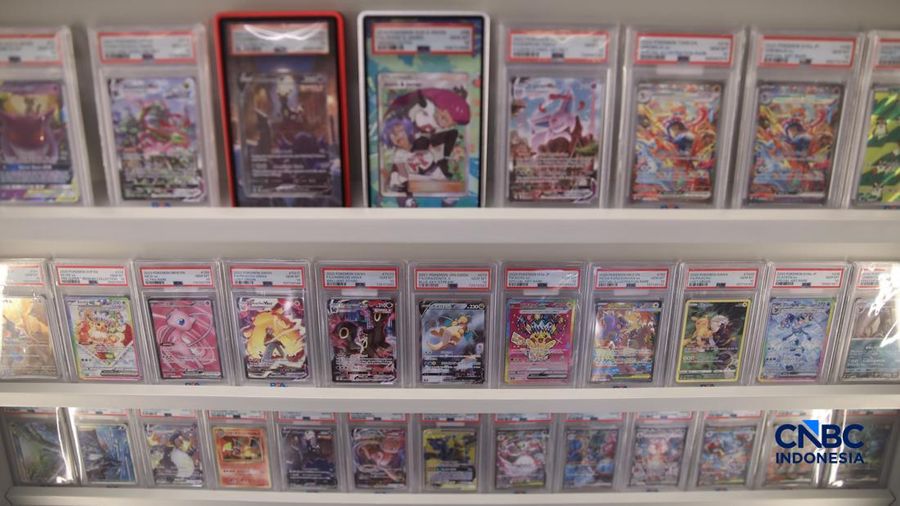 Penjualan kartu Pokemon (CNBC Indonesia/Faisal Rahman)