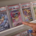 Penjualan kartu Pokemon pada toko ONcards di Mal Agora, Jakarta, Selasa (21/4/2026). (CNBC Indonesia/Faisal Rahman)