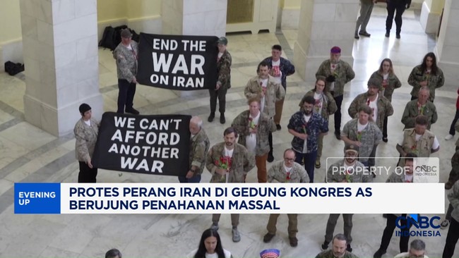 Video: Protes Perang Iran di Gedung Kongres As