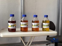 Sampel hasil B0, B40, B50, B100, di Lembang, Jawa Barat. Selasa (21/4/2026). (CNBC Indonesia/Firda Dwi Muliawati)