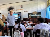 Wakil Presiden Gibran Rakabuming melakukan kunjungan kerja di Yahukimo, Papua Pegunungan, Selasa (21/4/2026). (CNBC Indonesia/Halimatus Sa’diyah)