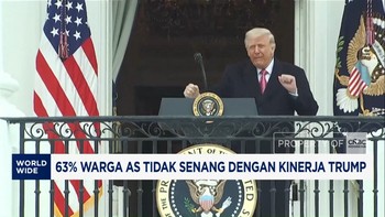 63% Warga AS Tidak Senang dengan Kinerja Trump