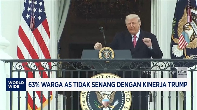 Video: 63% Warga AS Tidak Senang dengan Kinerja Trump