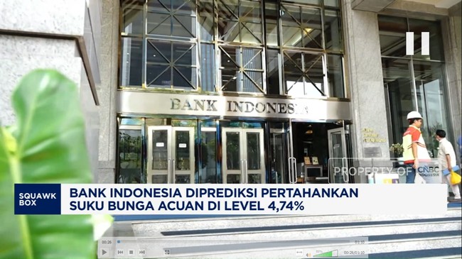 Video: BI Diramal Tahan Suku Bunga Acuan 4,74% di RDG BI April 2026
