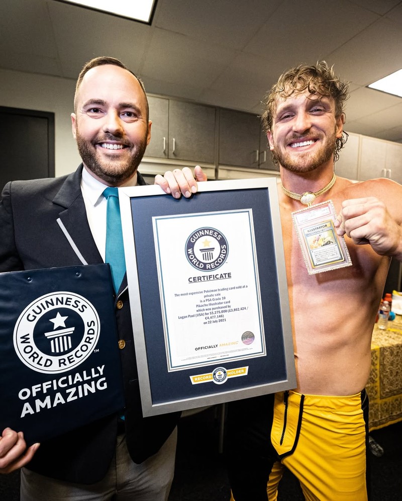 Dari Guinness World Records hingga debut WWE, Netflix hingga berita nasional, kartu ini dan aku telah menempuh perjalanan lintas generasi. (Tangkapan layar instagram @loganpaul)