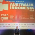 Festival Sinema Australia Indonesia 2026 resmi dibuka, dihadiri oleh Dubes Australia untuk Indonesia, Rod Brazier dan Wamenkraf Irene Oemar serta Art Supervisor of Visual Development film Jumbo, Chris Lie, di Jakarta, Rabu (22/4/2026). (CNBC Indonesi