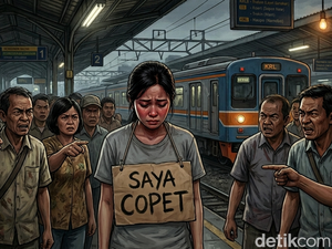 Viral Wanita Bekasi Pakai Kalung Bertuliskan Saya Copet