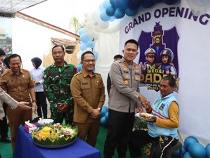 Polres Muba Hadirkan Kedai Padek untuk Driver Ojek dengan Fasilitas Gratis