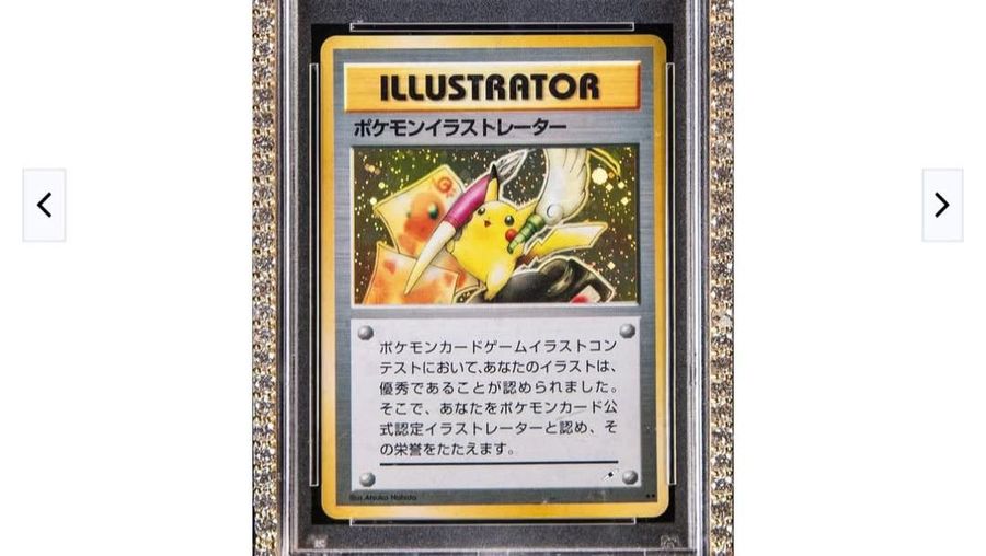 Kartu Pikachu Illustrator PSA 10. (Tangkapan layar instagram @loganpaul)